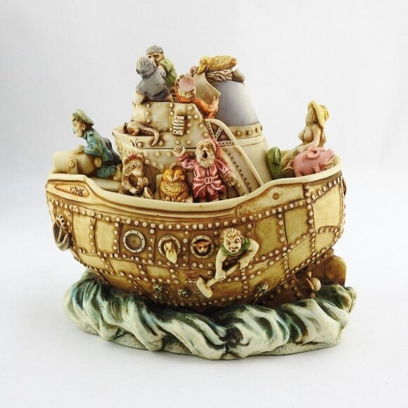 Harmony Kingdom Box Figurine TJSEY2K Y2HKT 1999 NIB Sailors Ship Boat Limited Si - Picture 10 of 16